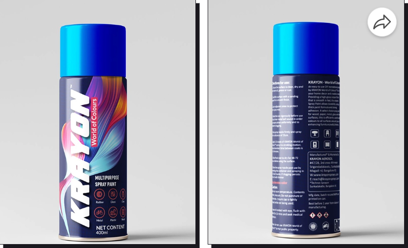 Blue - Krayon DIY Acrylic Spray Paint